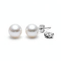 Boucles d'oreilles perles Simone, la paire sur fond blanc